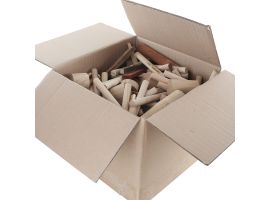 12kg Mixed Hardwood Offcuts Firewood Box with 1 Pack of Firelighters