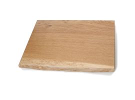 625mm x 400mm x 36mm European Oak Waney Edge Chopping Board