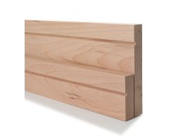 Beech 20mm Square & Grooved Skirting Board & Architrave