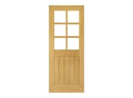 Deanta Ely Prefinished Oak Bevelled Glaze (6L) Door