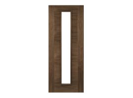 Deanta Seville Prefinished Walnut Glazed 1L Door