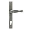 From The Anvil Pewter Patina Cottage Slimline Lever Espag. Lock Set