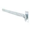Heavy Duty Cranked Hook & Band Gate Hinge - 600 x 50mm - Galvanised - Pair