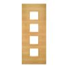 Deanta Augusta Prefinished Oak Glazed Door