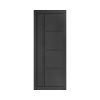 Deanta Brixton Black Prefinished Door