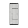 Deanta Brixton Black Prefinished Glazed Door