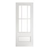 Deanta Canterbury White Primed Bevelled Glaze Door