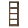 Deanta Coventry Prefinished Walnut Glazed Door