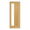 Deanta Ely Prefinished Oak Glazed 1SL FD30 Door