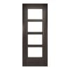 Deanta Montreal Dark Grey Ash Glazed Door