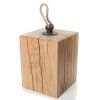 European Oak Air-Dried Door Stop With Rope Pull Handle