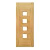 Deanta Pamplona Prefinished Oak Glazed FD30 Door