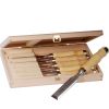 Pfeil 6 Piece Bench Chisel set in Beech Case