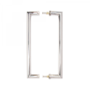 Deanta Mitred Pull Handle Polished Steel 22mm - Pair