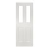 Deanta Rochester White Primed Glazed Door