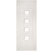Deanta Pamplona White Primed Glazed FD30 Door