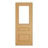 Deanta Windsor Prefinished Oak Bevelled Glaze Door