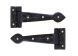 From The Anvil Black 6'' Antique T Hinge (pair)