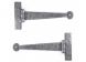 From The Anvil Pewter Patina Handmade T Hinge 9" (pair)