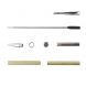 Chrome 7mm Twist Slimline Pen Kit (5 pack)