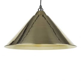 From The Anvil Smooth Brass Interior Hockley Pendant