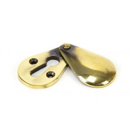 From The Anvil Aged Brass Plain Escutcheon