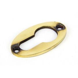 From The Anvil Aged Brass Oval Euro Escutcheon