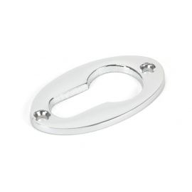 From The Anvil Polished Chrome Oval Euro Escutcheon