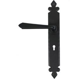 From the Anvil Black Cromwell Sprung Lever Lock Handle Set