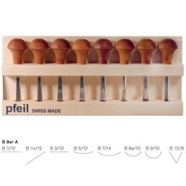 Pfeil Palm tool set of 8 with stand PFB8ER-A