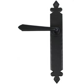 From the Anvil Black Cromwell Sprung Lever Latch Handle Set