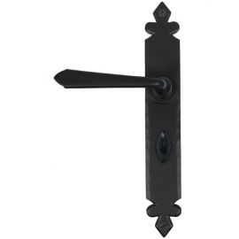 From the Anvil Black Cromwell Sprung Lever Bathroom Handle Set