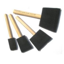 Foam Brush Starter pack, 1 each of 25, 50, 75, 100mm