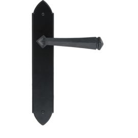 From the Anvil Black Gothic Unsprung Lever Latch Handle Set