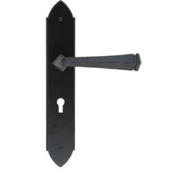 From the Anvil Black Gothic Sprung Lever Lock Handle Set