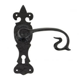 From The Anvil Black Curly Lever Lock Set