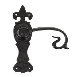 From The Anvil Black Curly Lever Latch Set