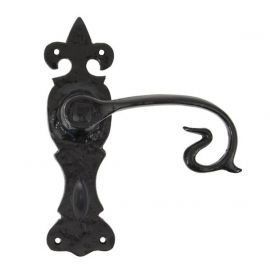 From The Anvil Black Curly Lever Bathroom Set