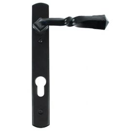 From the Anvil Black Narrow Lever Espag. Lock Set