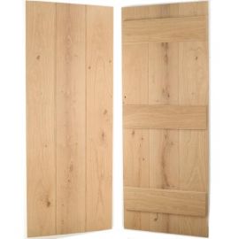 European Oak Ledged Wide Board Internal Door
