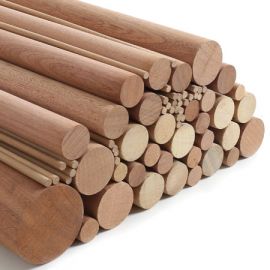 Wooden Dowel Rod 3,5,8,10,12,15,18,20-60mm Diameters x 300mm Wood Doweling