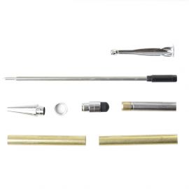 Planet Mech Ball End Clip Stylus 7mm Pen Kit Chrome (5 Pack)