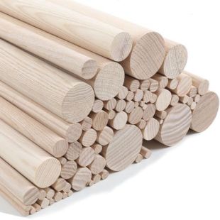 Straight Grained American Ash Arrow Shafts 1 metre lengths
