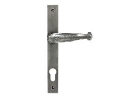 From The Anvil Pewter Patina Cottage Slimline Lever Espag. Lock Set