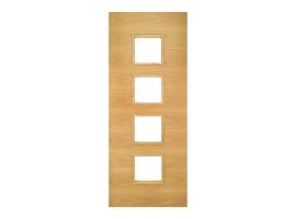 Deanta Augusta Prefinished Oak Glazed Door