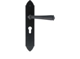 From the Anvil Black Gothic Unsprung Euro Lock Handle Set