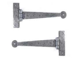 From The Anvil Pewter Patina Handmade T Hinge 9" (pair)