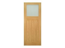 Deanta Cambridge Unfinished Oak Frosted Glaze Door