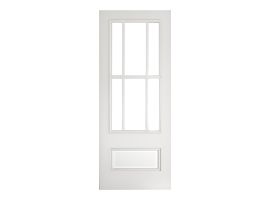 Deanta Canterbury White Primed Bevelled Glaze Door