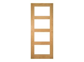 Deanta Coventry Unfinished Oak Glazed Door